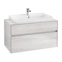 Тумба под раковину Villeroy & Boch Collaro 1000х500 мм C02000E8 белое дерево