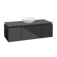 Тумба под раковину Villeroy & Boch Legato 1200х500 мм B57700FP серый глянцевый