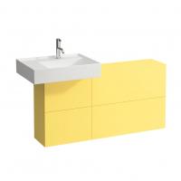 Тумба под раковину Laufen Kartell 1200х270 мм раковина слева 4082910336441 жёлтый