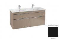 Тумба под раковину Villeroy & Boch Venticello 1253х502 мм A93001PD лак чёрный матовый
