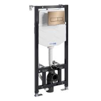 Инсталляция для унитаза WasserKraft Aller 10TLT.010.ME.RG03 розовое золото