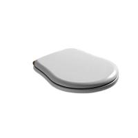 Сиденье с крышкой для унитаза Kerasan Retro 1084 01 белый/бронза