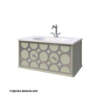 Тумба под раковину Caprigo Caprice 80 802х448 мм (1 ящик) 25012 B059/silver фисташково-зелёный/серебро