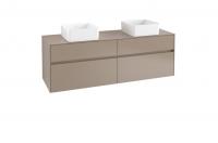 Тумба под раковину Villeroy & Boch Collaro 1600х500 мм C05200VG трюфель серый