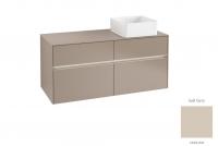 Тумба под раковину Villeroy & Boch Collaro 1200х500 мм с подсветкой C043L0VK мягкий серый