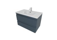 Тумба с раковиной Aquatek 815х460 мм AQ77080-MG серый матовый