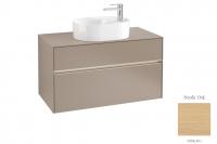 Тумба под раковину Villeroy & Boch Collaro 1000х500 мм с подсветкой C054L0VJ северный дуб