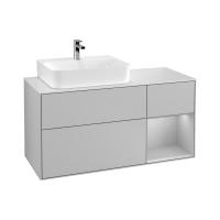 Тумба под раковину Villeroy & Boch Finion 1200х501 мм F151GJGJ светло-серый/светло-серый