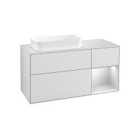 Тумба под раковину Villeroy & Boch Finion 1200х501 мм F691MTMT белый матовый/белый матовый