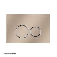 Клавиша смыва Caprigo Dew-R Abs DA001-champagne/crm шампань/хром