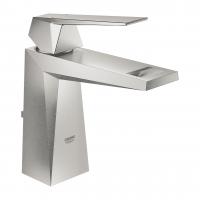 Смеситель для раковины Grohe Allure Brilliant M-Size донный клапан 23 029 DC0 суперсталь матовый