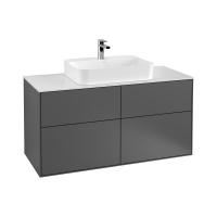 Тумба под раковину Villeroy & Boch Finion 1200х501 мм F38100GK матовый антрацит