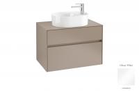 Тумба под раковину Villeroy & Boch Collaro 800х500 мм C05300DH белый глянцевый