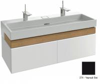 Тумба под раковину Jacob Delafon Terrace 1200х480 мм EB1188-274 чёрный глянцевый
