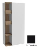 Подвесная колонна Jacob Delafon Terrace Premium 750х350х1500 мм петли справа EB1741DRU-274 чёрный глянцевый (сн с пр-ва 2026)