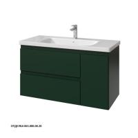 Тумба под раковину Caprigo Forte 100 976х446 мм (2 ящика, 1 дверь) эмаль 36115R EML 063 зелёный
