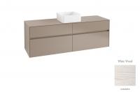 Тумба под раковину Villeroy & Boch Collaro 1600х500 мм C04900E8 белое дерево