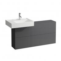 Тумба под раковину Laufen Kartell 1200х270 мм раковина слева 4082910336421 серый