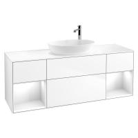 Тумба под раковину Villeroy & Boch Finion 1600х501 мм F981MTMT белый матовый/белый матовый