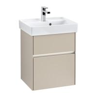 Тумба под раковину Villeroy & Boch Collaro 460х374 мм с подсветкой C006L0VK мягкий серый