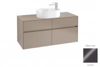 Тумба под раковину Villeroy & Boch Collaro 1200х500 мм C05700FP серый глянцевый