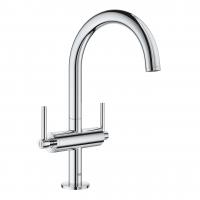 Смеситель для раковины Grohe Atrio L-Size высокий поворотный излив, донный клапан 21 022 003