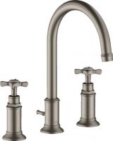 Смеситель для раковины Axor Montreux 180 ComfortZone на 3 отверстия 16513800 сталь