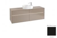Тумба под раковину Villeroy & Boch Collaro 1600х500 мм с подсветкой C065L0PD чёрный матовый