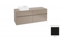 Тумба под раковину Villeroy & Boch Collaro 1400х500 мм C04600PD чёрный матовый