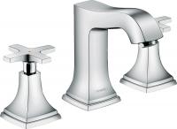 Смеситель для раковины Hansgrohe Metropol Classic 110 ComfortZone 3 отверстия, донный клапан 31306000