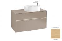 Тумба под раковину Villeroy & Boch Collaro 1000х500 мм с подсветкой C056L0VJ северный дуб