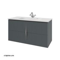 Тумба под раковину Caprigo Novara 105 1026х452 мм (эмаль) 34914 L810 графит