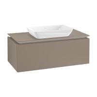 Тумба под раковину Villeroy & Boch Legato 1000х500 мм с подсветкой B704L0VG трюфель серый