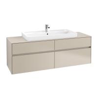 Тумба под раковину Villeroy & Boch Collaro 1600х500 мм C03100VK мягкий серый