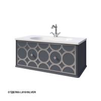 Тумба под раковину Caprigo Caprice 90 902х448 мм (1 ящик) 25013 L810/silver графит/серебро