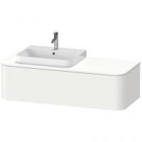 Тумба под раковину для подвесной консоли с вырезом слева Duravit Happy D.2 Plus 1300х550 мм HP4932L3636 белый матовый