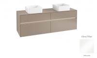 Тумба под раковину Villeroy & Boch Collaro 1600х500 мм с подсветкой C052L0DH белый глянцевый