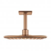 Верхний душ Grohe Rainshower SmartActive 310 Cube (потолочный кронштейн 142 мм, 2 режим струи) 26 481 DL0 тёплый закат матовый