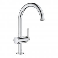 Смеситель для раковины Grohe Atrio L-Size высокий поворотный излив, донный клапан 32 042 003
