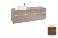 Тумба под раковину Villeroy & Boch Collaro 1600х500 мм с подсветкой C066L0VH аризонский дуб