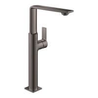 Смеситель для раковины Grohe Allure XL-Size высокий поворотный излив, донный клапан 23 403 A01 графит темный