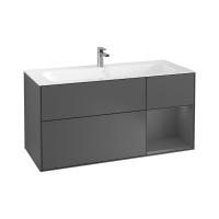 Тумба под раковину Villeroy & Boch Finion 1196х498 мм F070GKGK матовый антрацит/матовый антрацит