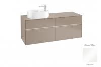 Тумба под раковину Villeroy & Boch Collaro 1400х500 мм с подсветкой C062L0DH белый глянцевый