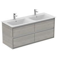 Тумба под раковину Ideal Standard Connect Air 1200x440 мм E0822PS светло-серое дерево/белый матовый