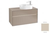 Тумба под раковину Villeroy & Boch Collaro 1000х500 мм с подсветкой C056L0VK мягкий серый