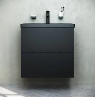 Тумба под раковину AM.PM Gem 60 600x420 мм M90FHX06022BM чёрный матовый