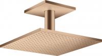 Верхний душ Axor ShowerSolutions 300 1jet с потолочным подсоединением 35316310 шлифованное красное золото