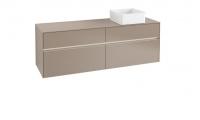 Тумба под раковину Villeroy & Boch Collaro 1600х500 мм с подсветкой C051L0VG трюфель серый