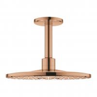 Верхний душ Grohe Rainshower SmartActive 310 (потолочный кронштейн 142 мм, 2 режима струи) 26 477 DA0 тёплый закат
