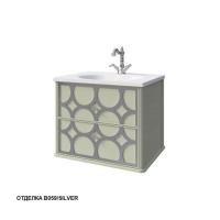 Тумба под раковину Caprigo Caprice 60 602х448 мм (2 ящика) 25110 B059/silver фисташково-зелёный/серебро